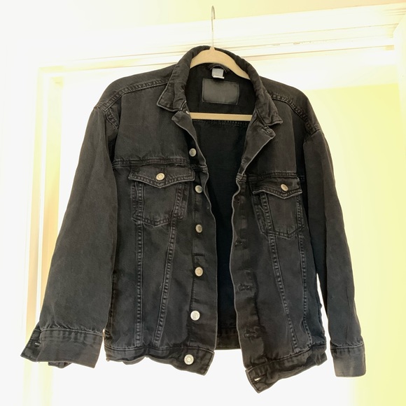 ‼️Last chance by Feb 5‼️ &Denim black denim jacket - Picture 2 of 4
